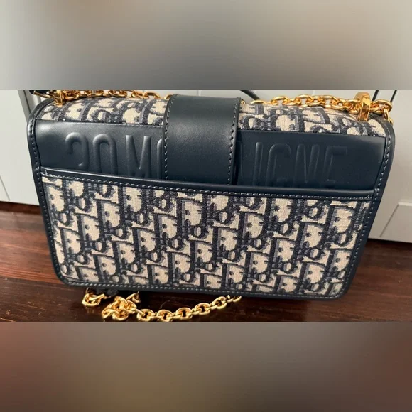 Women’s Navy and Gold Crossbody Bag - Picture 4 of 12